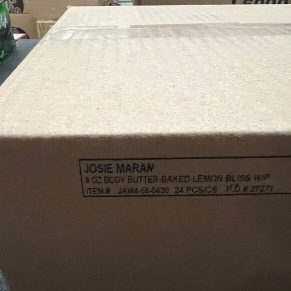 lot 24 Josie Maran Whipped Argan Oil 8 OZ BODY BUTTER BAKED LEMON BLISS SEALED - Picture 4 of 5